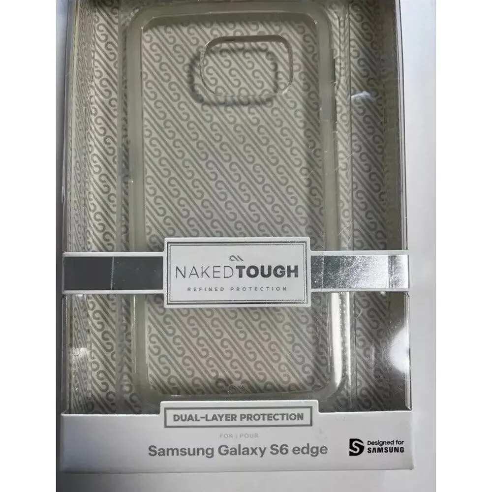 Case Mate Samsung Galaxy, S6‎ Edge, Naked, Touch Phone Case (set Of 2)￼